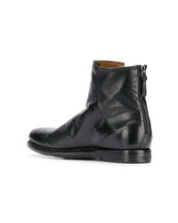 schwarze Chelsea Boots aus Leder von Silvano Sassetti