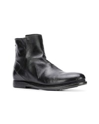 schwarze Chelsea Boots aus Leder von Silvano Sassetti