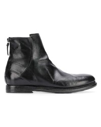 schwarze Chelsea Boots aus Leder von Silvano Sassetti