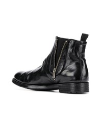 schwarze Chelsea Boots aus Leder von Officine Creative