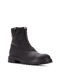 schwarze Chelsea Boots aus Leder von Giuseppe Zanotti