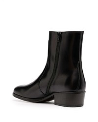 schwarze Chelsea Boots aus Leder von Lemaire