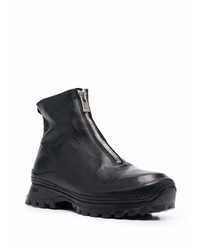 schwarze Chelsea Boots aus Leder von Guidi