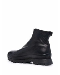 schwarze Chelsea Boots aus Leder von Guidi