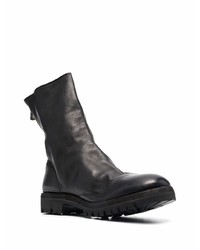 schwarze Chelsea Boots aus Leder von Guidi