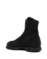 schwarze Chelsea Boots aus Leder von Guidi