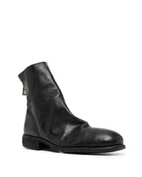 schwarze Chelsea Boots aus Leder von Guidi