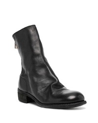 schwarze Chelsea Boots aus Leder von Guidi