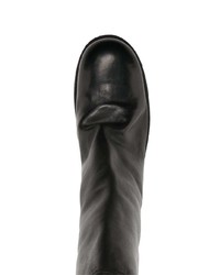 schwarze Chelsea Boots aus Leder von Guidi