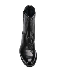 schwarze Chelsea Boots aus Leder von Officine Creative