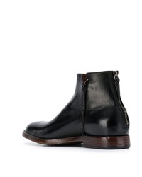 schwarze Chelsea Boots aus Leder von Silvano Sassetti