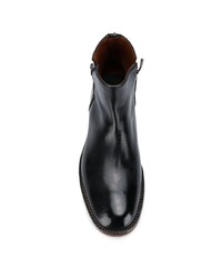 schwarze Chelsea Boots aus Leder von Silvano Sassetti