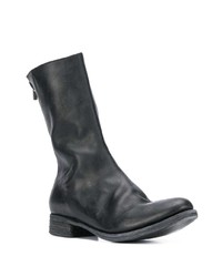 schwarze Chelsea Boots aus Leder von A Diciannoveventitre