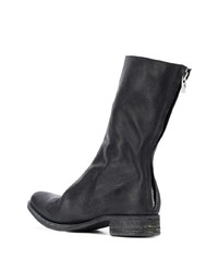 schwarze Chelsea Boots aus Leder von A Diciannoveventitre