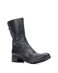 schwarze Chelsea Boots aus Leder von A Diciannoveventitre