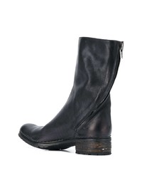 schwarze Chelsea Boots aus Leder von A Diciannoveventitre