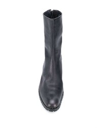 schwarze Chelsea Boots aus Leder von A Diciannoveventitre