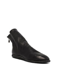 schwarze Chelsea Boots aus Leder von Guidi