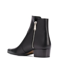 schwarze Chelsea Boots aus Leder von Balmain