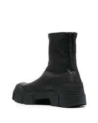 schwarze Chelsea Boots aus Leder von Vic Matie