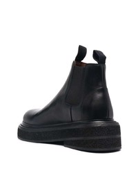 schwarze Chelsea Boots aus Leder von Marsèll