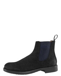 schwarze Chelsea Boots aus Samt von Pantofola D'oro