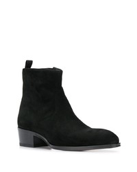 schwarze Chelsea Boots aus Wildleder von Giuseppe Zanotti