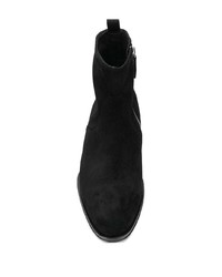 schwarze Chelsea Boots aus Wildleder von Giuseppe Zanotti