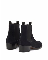 schwarze Chelsea Boots aus Wildleder von Giuseppe Zanotti