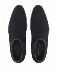 schwarze Chelsea Boots aus Wildleder von Giuseppe Zanotti