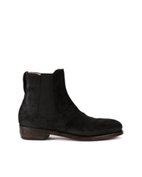 schwarze Chelsea Boots aus Wildleder von Ajmone