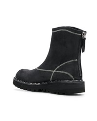 schwarze Chelsea Boots aus Wildleder von Premiata