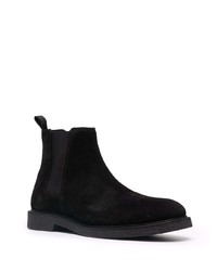 schwarze Chelsea Boots aus Wildleder von BOSS HUGO BOSS