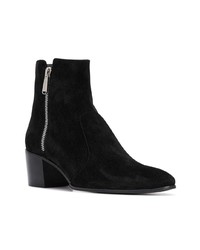 schwarze Chelsea Boots aus Wildleder von Balmain