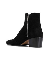 schwarze Chelsea Boots aus Wildleder von Balmain