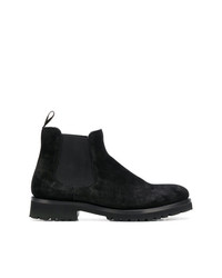 schwarze Chelsea Boots aus Wildleder von Baldinini