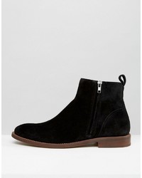 schwarze Chelsea Boots aus Wildleder von Aldo