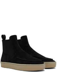 schwarze Chelsea Boots aus Wildleder von Officine Creative