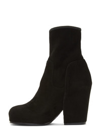 schwarze Chelsea Boots aus Wildleder von Random Identities