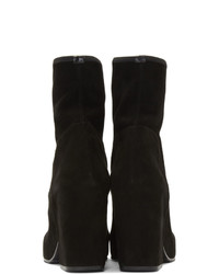 schwarze Chelsea Boots aus Wildleder von Random Identities