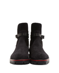 schwarze Chelsea Boots aus Wildleder von Christian Louboutin