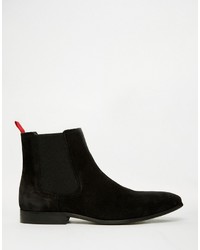 schwarze Chelsea Boots aus Wildleder von Asos