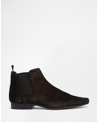 schwarze Chelsea Boots aus Wildleder von Asos