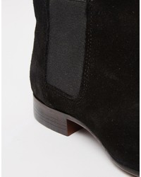 schwarze Chelsea Boots aus Wildleder von Asos