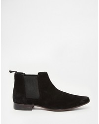 schwarze Chelsea Boots aus Wildleder von Asos