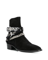 schwarze Chelsea Boots aus Wildleder von Amiri