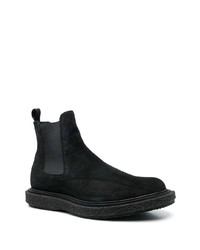 schwarze Chelsea Boots aus Wildleder von Officine Creative