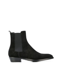 schwarze Chelsea Boots aus Wildleder von Buttero