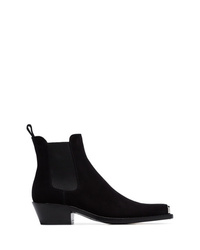 schwarze Chelsea Boots aus Wildleder von Calvin Klein 205W39nyc