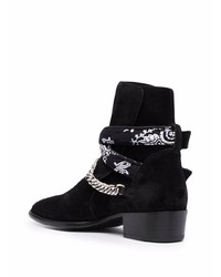 schwarze Chelsea Boots aus Wildleder von Amiri